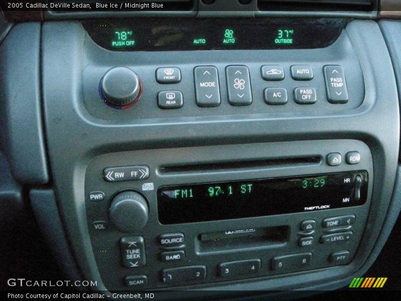 Blue Ice / Midnight Blue 2005 Cadillac DeVille Sedan