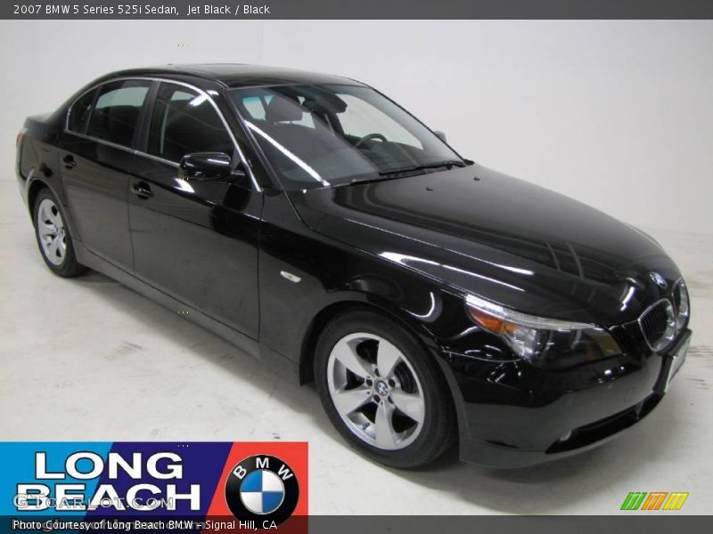 Jet Black / Black 2007 BMW 5 Series 525i Sedan