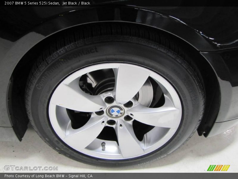 Jet Black / Black 2007 BMW 5 Series 525i Sedan
