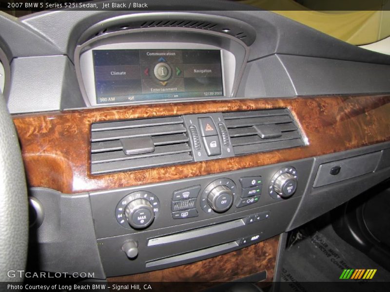 Jet Black / Black 2007 BMW 5 Series 525i Sedan