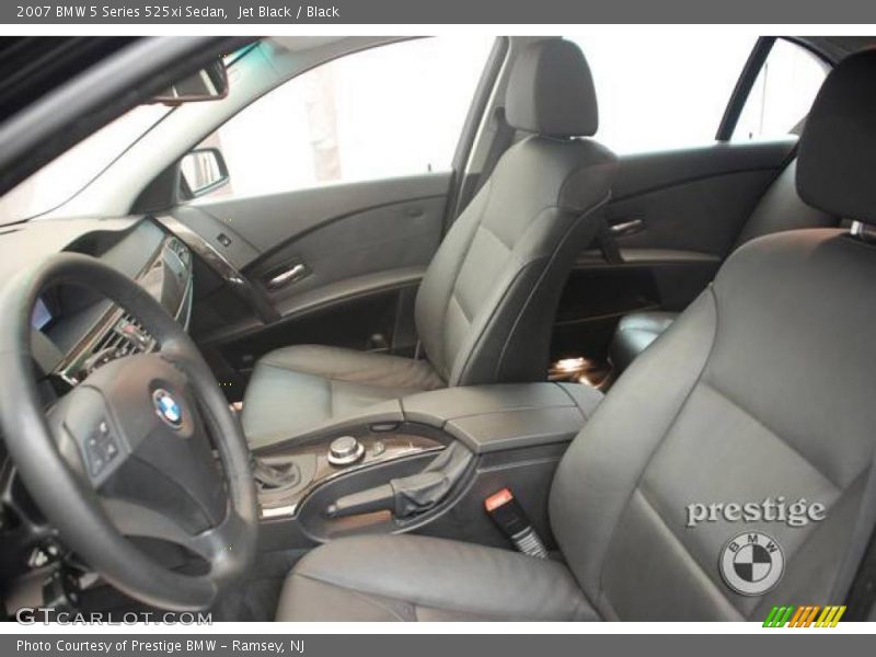 Jet Black / Black 2007 BMW 5 Series 525xi Sedan