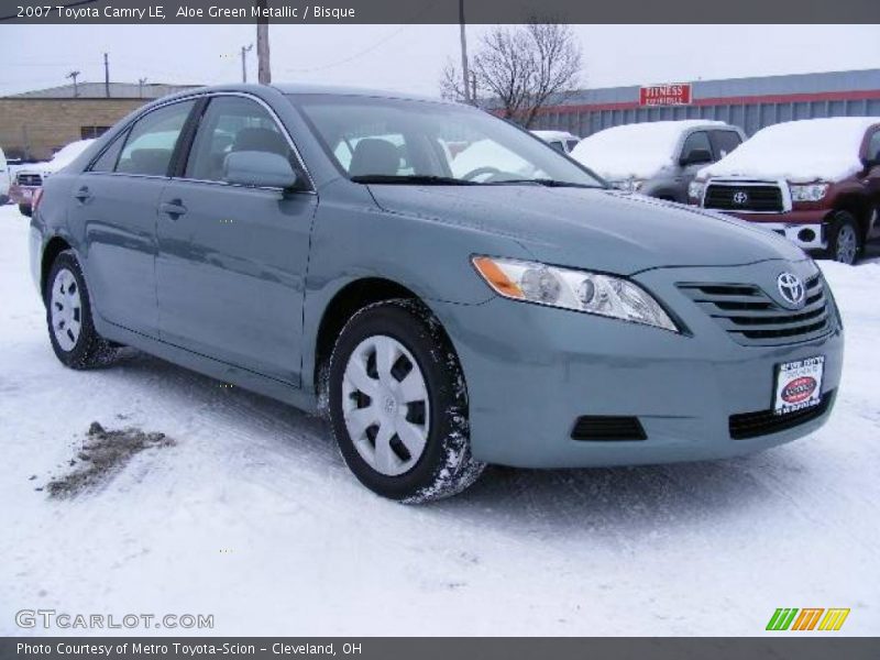 Aloe Green Metallic / Bisque 2007 Toyota Camry LE