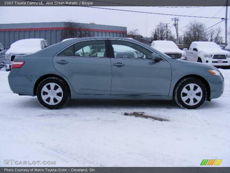 Aloe Green Metallic / Bisque 2007 Toyota Camry LE