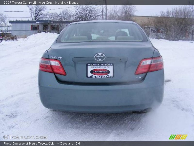 Aloe Green Metallic / Bisque 2007 Toyota Camry LE
