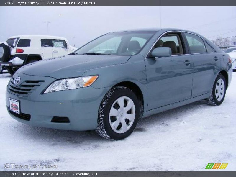 Aloe Green Metallic / Bisque 2007 Toyota Camry LE