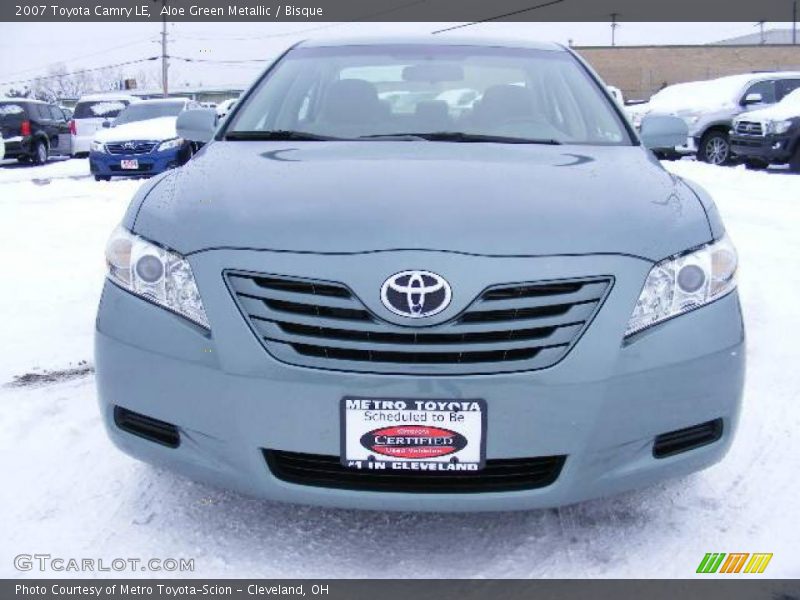 Aloe Green Metallic / Bisque 2007 Toyota Camry LE