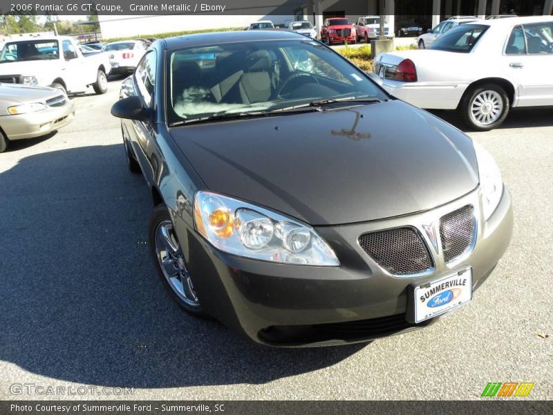 Granite Metallic / Ebony 2006 Pontiac G6 GT Coupe