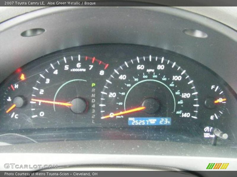 Aloe Green Metallic / Bisque 2007 Toyota Camry LE