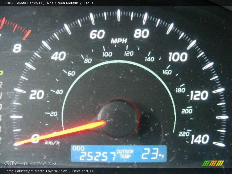 Aloe Green Metallic / Bisque 2007 Toyota Camry LE