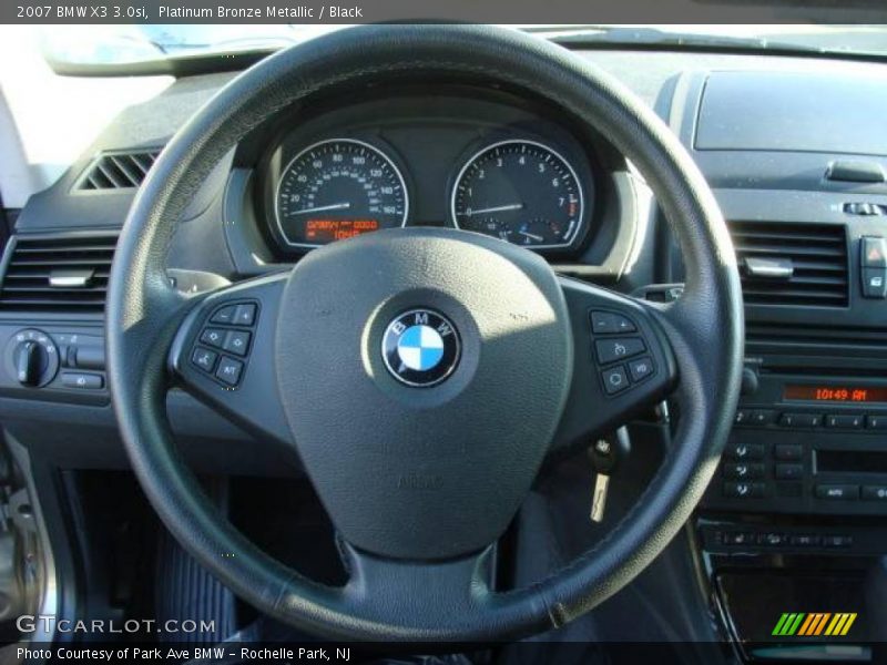 Platinum Bronze Metallic / Black 2007 BMW X3 3.0si