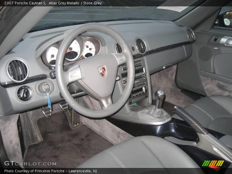 Atlas Grey Metallic / Stone Grey 2007 Porsche Cayman S