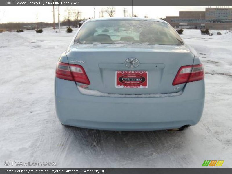 Sky Blue Pearl / Ash 2007 Toyota Camry LE