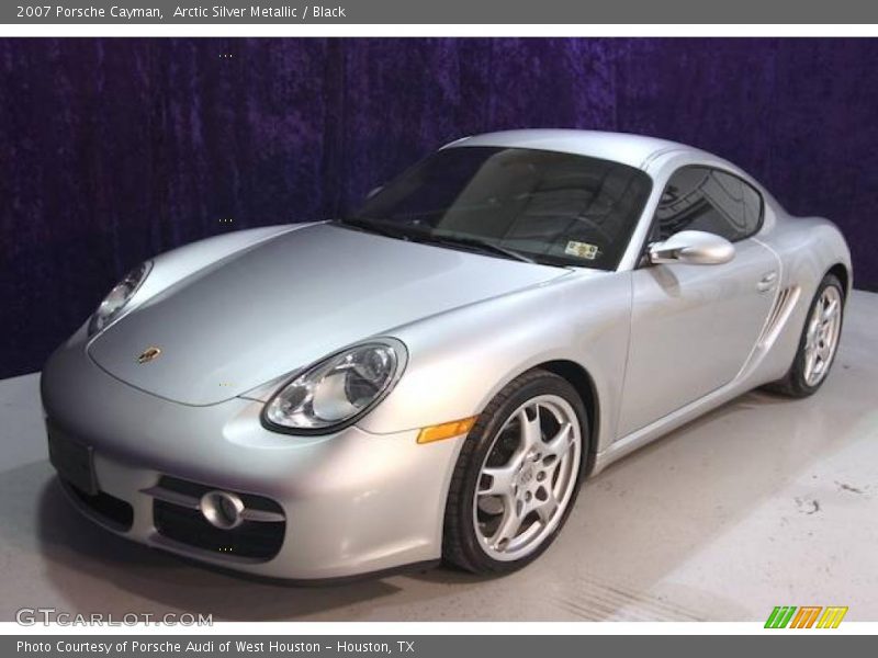 Arctic Silver Metallic / Black 2007 Porsche Cayman