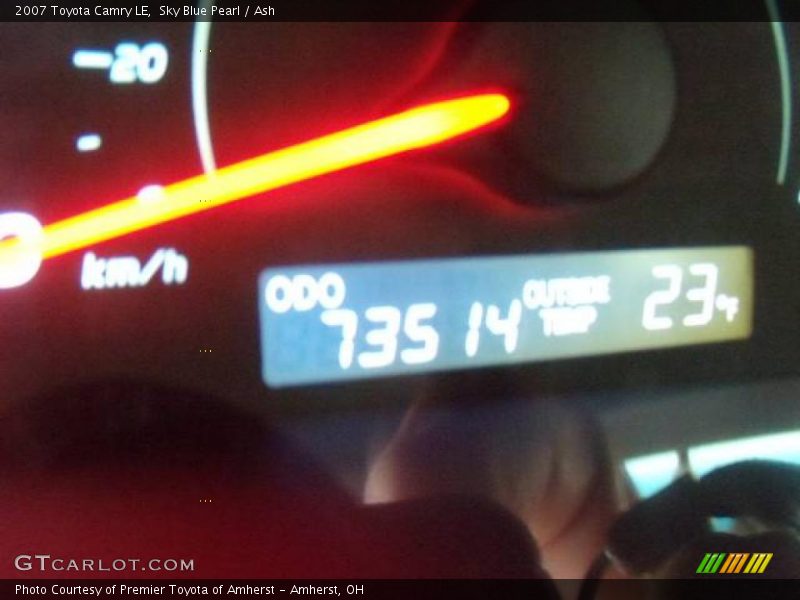 Sky Blue Pearl / Ash 2007 Toyota Camry LE