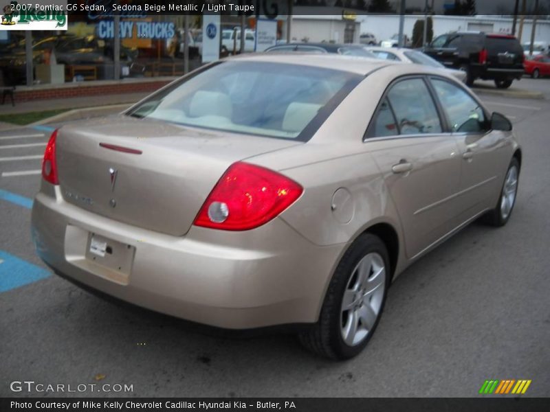 Sedona Beige Metallic / Light Taupe 2007 Pontiac G6 Sedan