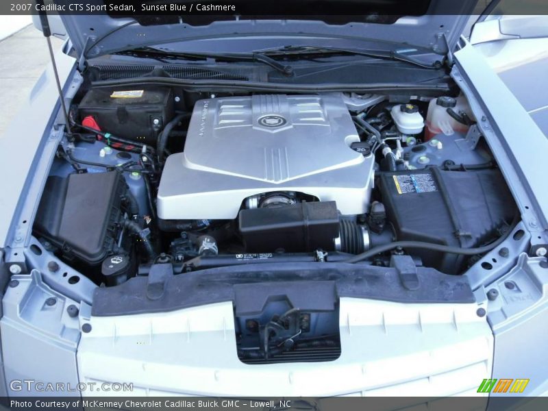 Sunset Blue / Cashmere 2007 Cadillac CTS Sport Sedan