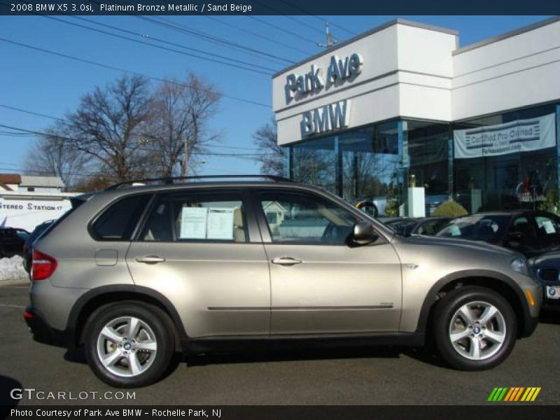 Platinum Bronze Metallic / Sand Beige 2008 BMW X5 3.0si