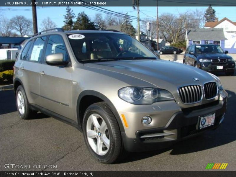 Platinum Bronze Metallic / Sand Beige 2008 BMW X5 3.0si