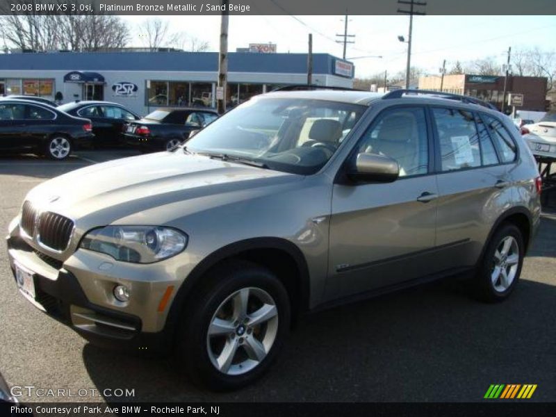 Platinum Bronze Metallic / Sand Beige 2008 BMW X5 3.0si