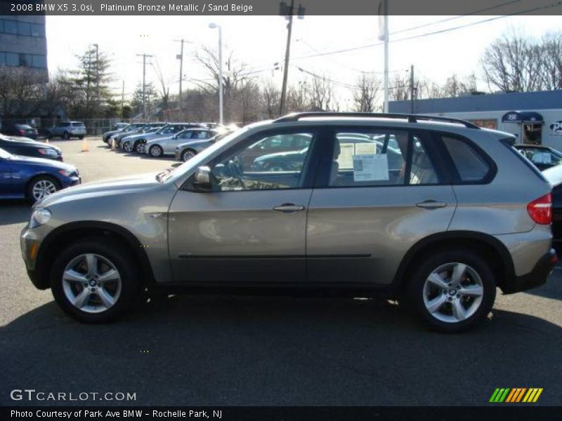 Platinum Bronze Metallic / Sand Beige 2008 BMW X5 3.0si