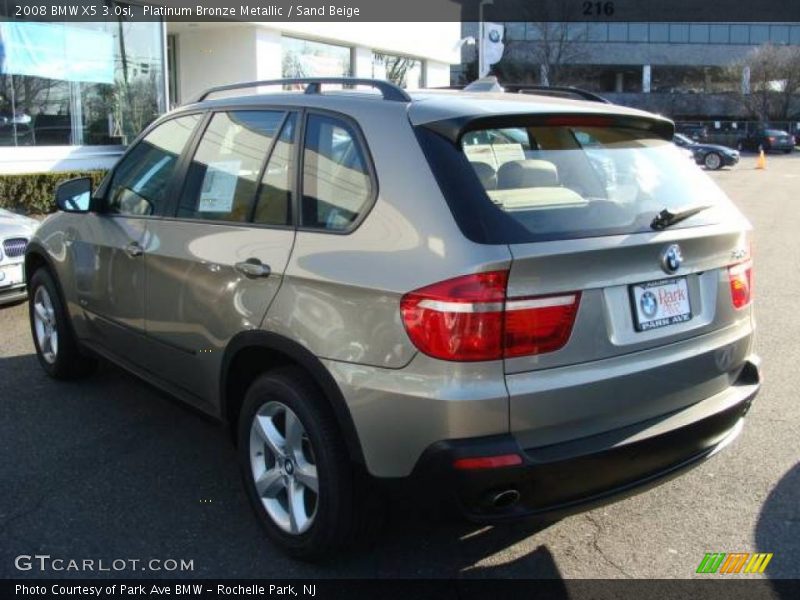 Platinum Bronze Metallic / Sand Beige 2008 BMW X5 3.0si