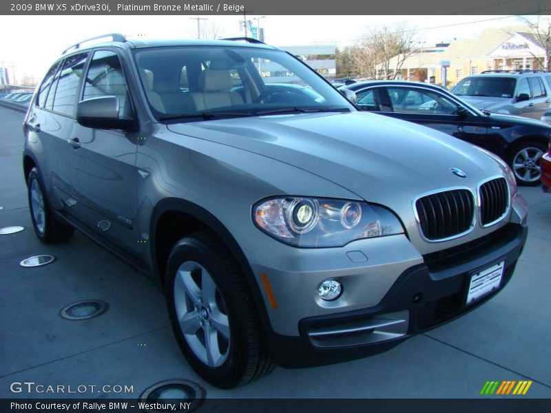 Platinum Bronze Metallic / Beige 2009 BMW X5 xDrive30i