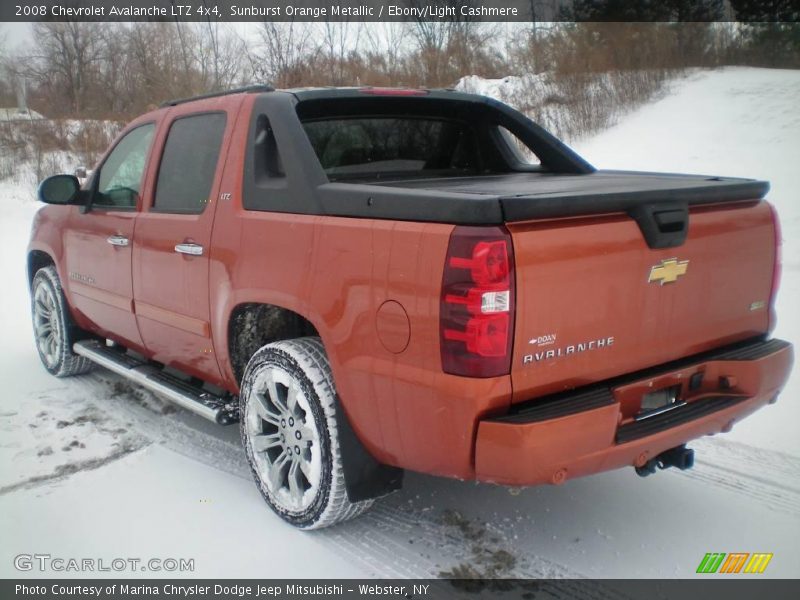 Sunburst Orange Metallic / Ebony/Light Cashmere 2008 Chevrolet Avalanche LTZ 4x4