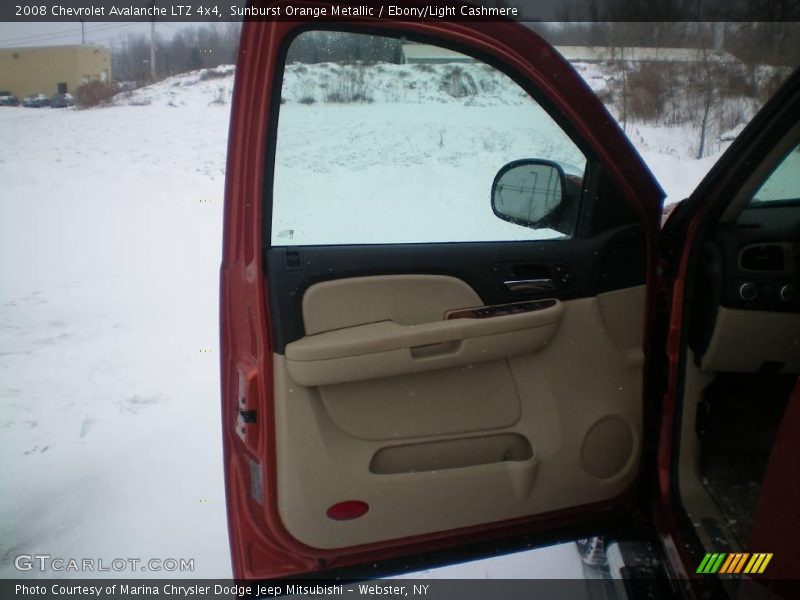 Sunburst Orange Metallic / Ebony/Light Cashmere 2008 Chevrolet Avalanche LTZ 4x4