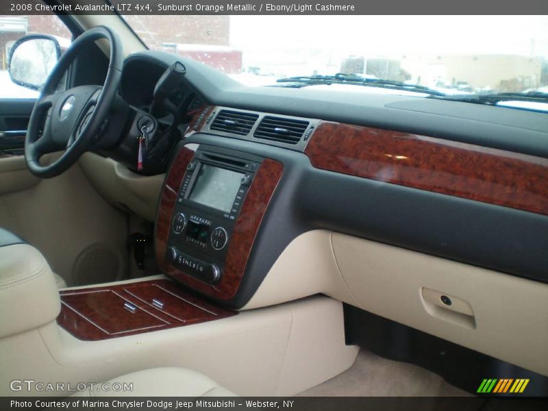 Sunburst Orange Metallic / Ebony/Light Cashmere 2008 Chevrolet Avalanche LTZ 4x4