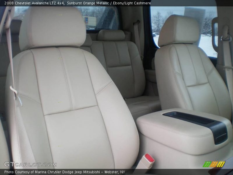 Sunburst Orange Metallic / Ebony/Light Cashmere 2008 Chevrolet Avalanche LTZ 4x4