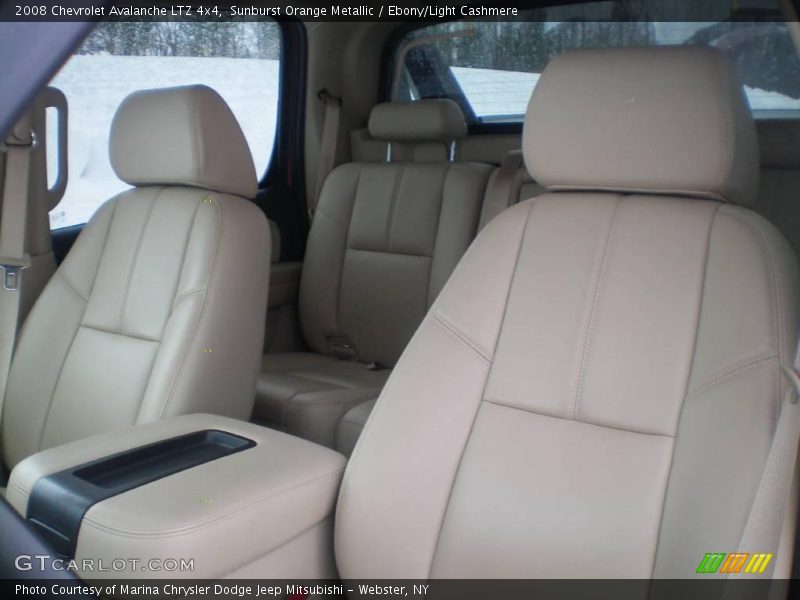 Sunburst Orange Metallic / Ebony/Light Cashmere 2008 Chevrolet Avalanche LTZ 4x4