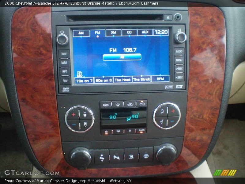 Sunburst Orange Metallic / Ebony/Light Cashmere 2008 Chevrolet Avalanche LTZ 4x4