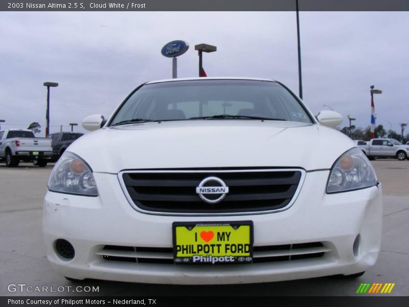 Cloud White / Frost 2003 Nissan Altima 2.5 S
