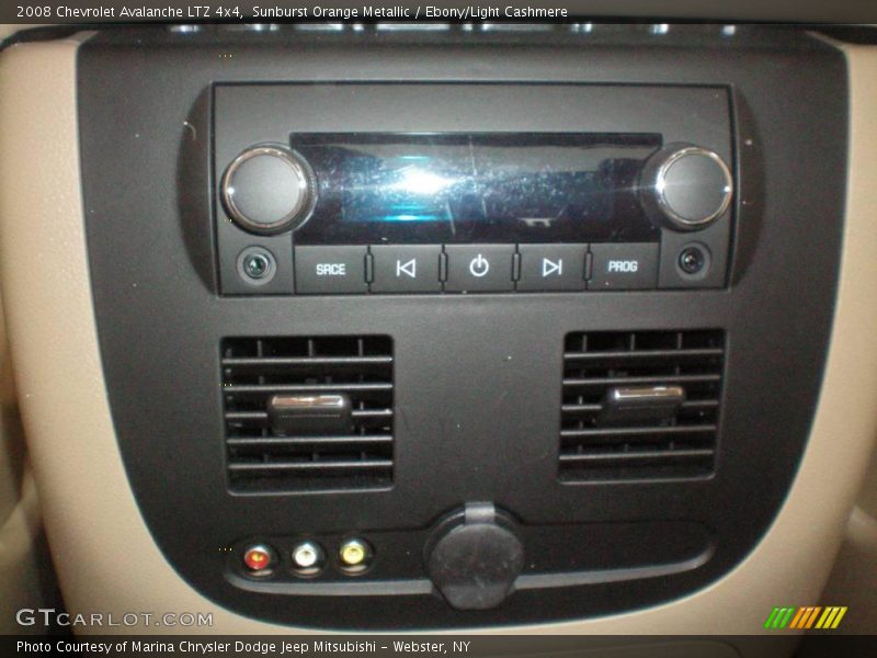 Sunburst Orange Metallic / Ebony/Light Cashmere 2008 Chevrolet Avalanche LTZ 4x4