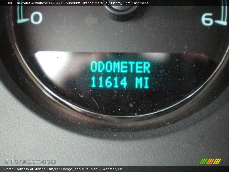 Sunburst Orange Metallic / Ebony/Light Cashmere 2008 Chevrolet Avalanche LTZ 4x4