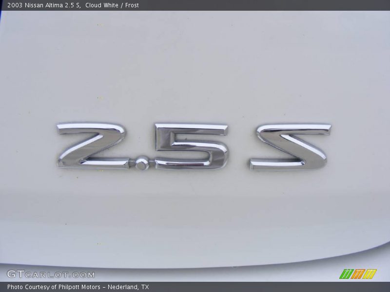Cloud White / Frost 2003 Nissan Altima 2.5 S