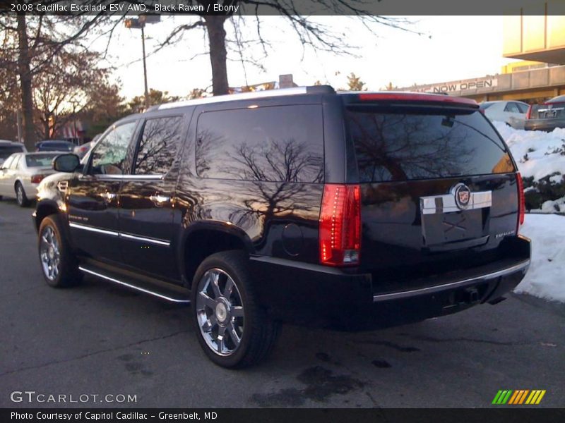 Black Raven / Ebony 2008 Cadillac Escalade ESV AWD