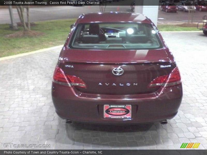 Cassis Red Pearl / Dark Charcoal 2008 Toyota Avalon Touring