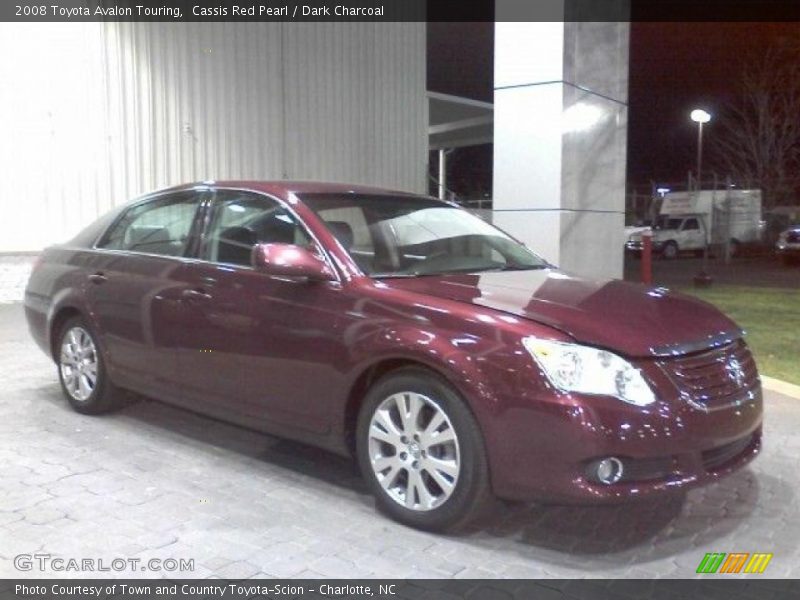 Cassis Red Pearl / Dark Charcoal 2008 Toyota Avalon Touring