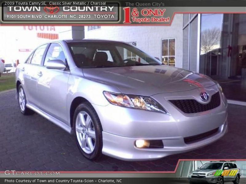 Classic Silver Metallic / Charcoal 2009 Toyota Camry SE