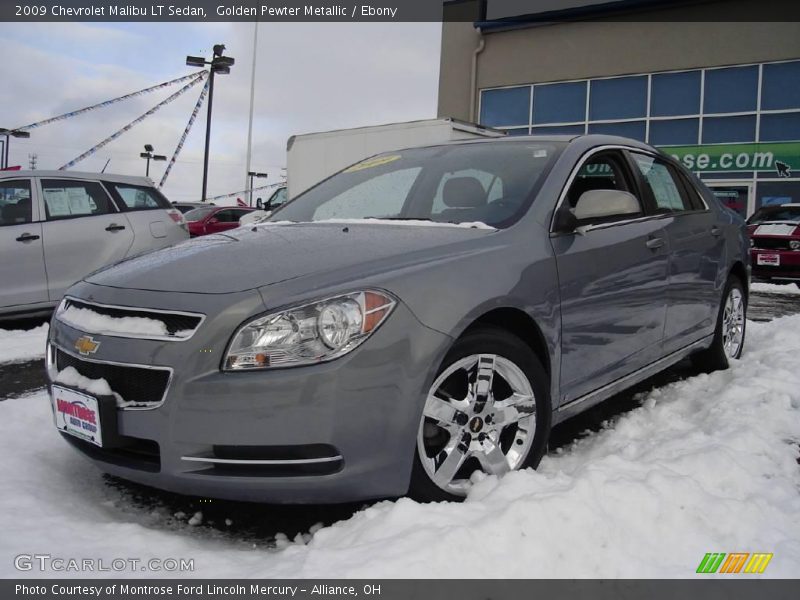 Golden Pewter Metallic / Ebony 2009 Chevrolet Malibu LT Sedan
