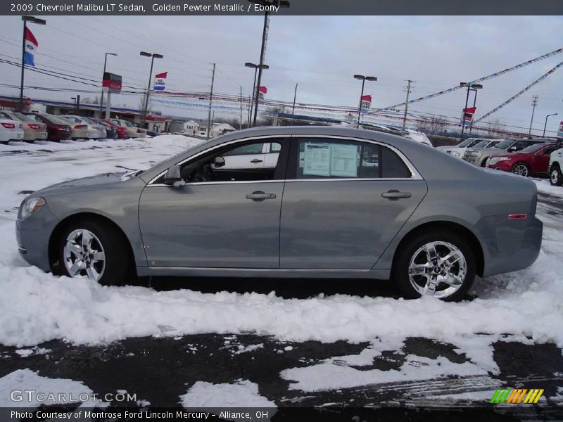 Golden Pewter Metallic / Ebony 2009 Chevrolet Malibu LT Sedan