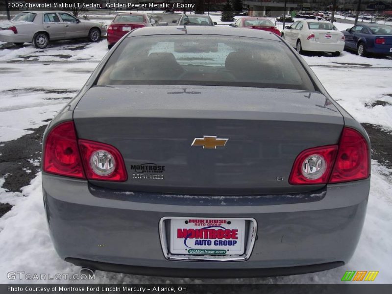 Golden Pewter Metallic / Ebony 2009 Chevrolet Malibu LT Sedan