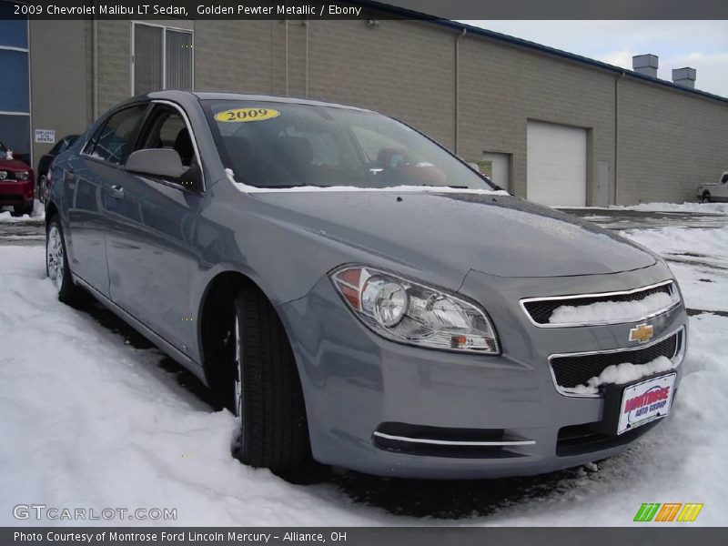 Golden Pewter Metallic / Ebony 2009 Chevrolet Malibu LT Sedan