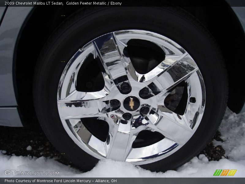 Golden Pewter Metallic / Ebony 2009 Chevrolet Malibu LT Sedan