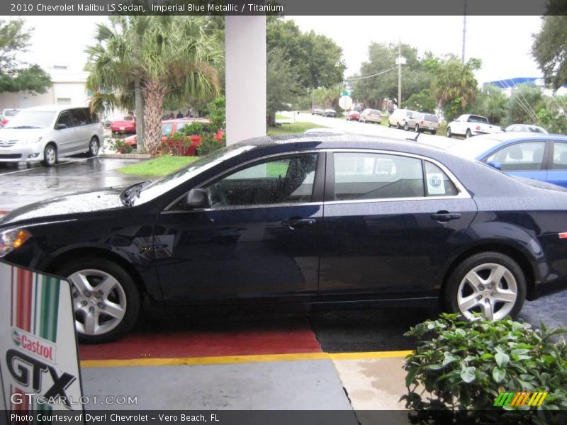 Imperial Blue Metallic / Titanium 2010 Chevrolet Malibu LS Sedan
