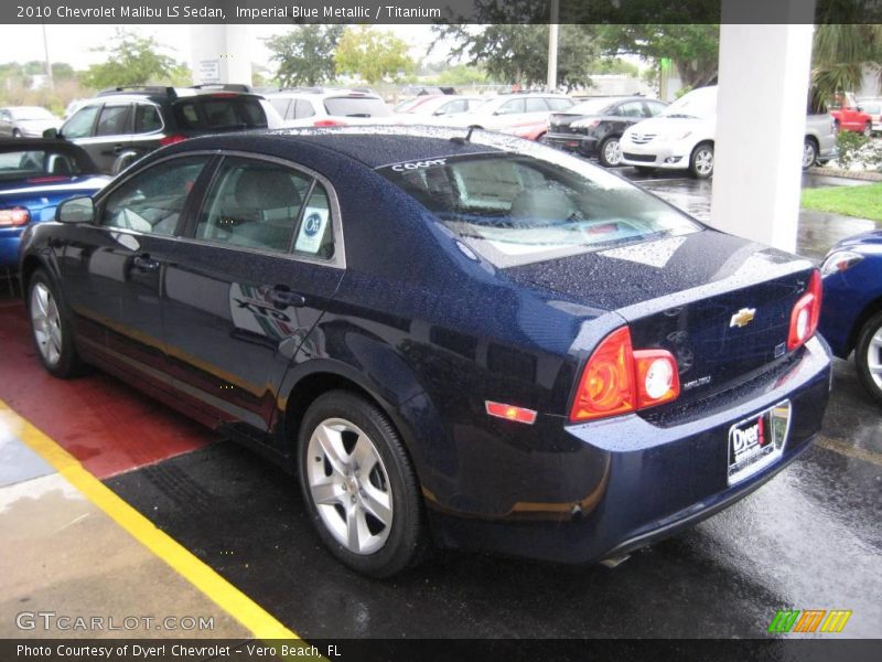 Imperial Blue Metallic / Titanium 2010 Chevrolet Malibu LS Sedan