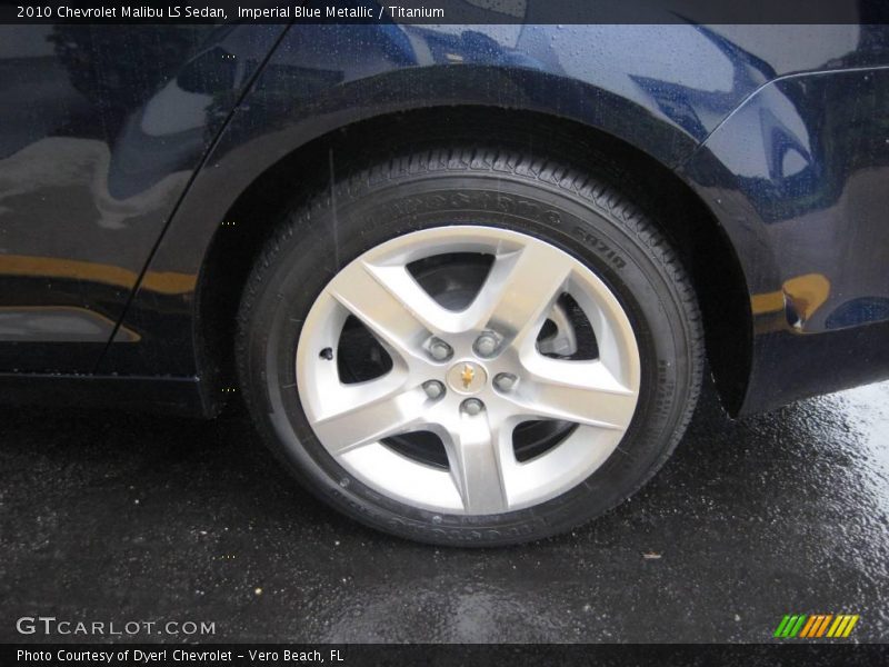 Imperial Blue Metallic / Titanium 2010 Chevrolet Malibu LS Sedan