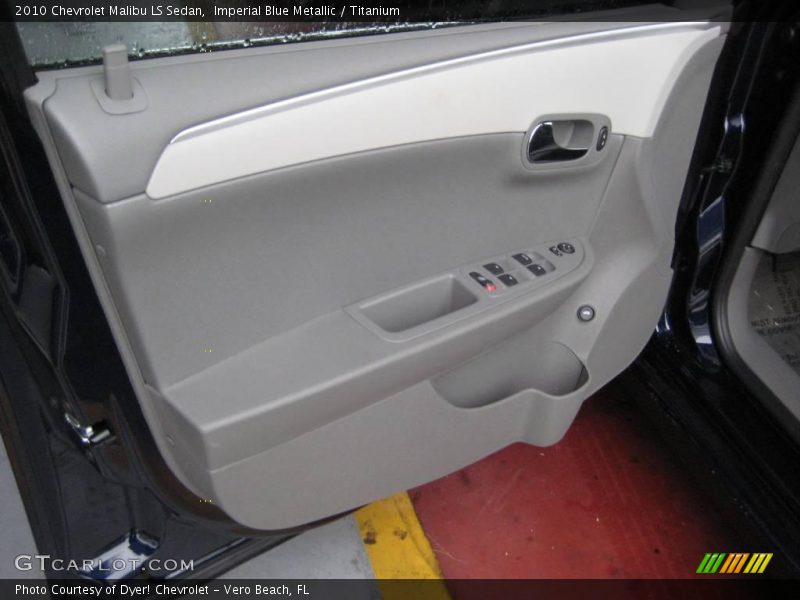 Imperial Blue Metallic / Titanium 2010 Chevrolet Malibu LS Sedan