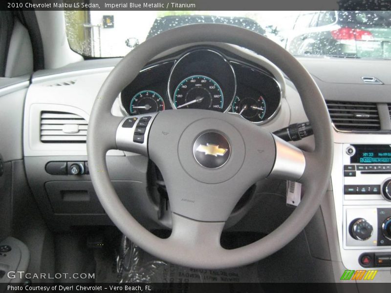 Imperial Blue Metallic / Titanium 2010 Chevrolet Malibu LS Sedan